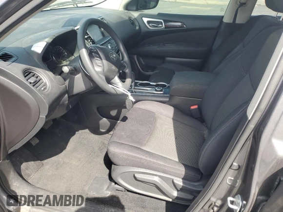 2017 Nissan Pathfinder SL with VIN 5N1DR2MM5HC614967, listed as a Copart auction lot 53985725 with 0 mi miles and Clean Title. Bid and sale history available at carsss.com. Image 7.