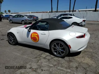 2021 Mazda MX-5 Miata Grand Touring with VIN JM1NDAD77M0459510, listed as a Copart auction lot 68654874 with 39,657 mi miles and Salvage title. Bid and sale history available at DreamBid. Image 2.