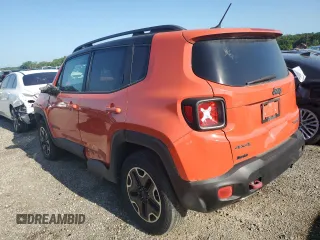 2016 Jeep Renegade Trailhawk with VIN ZACCJBCT5GPD16946, listed as a Copart auction lot 58856285 with Not provided miles and Salvage title. Bid and sale history available at DreamBid. Image 2.