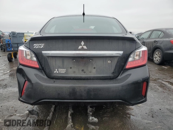 2023 Mitsubishi Mirage G4 ES with VIN ML32FUFJ9PHF02036, listed as a Copart auction lot 44941515 with 43,514 mi miles and Salvage Title. Bid and sale history available at carsss.com. Image 6.