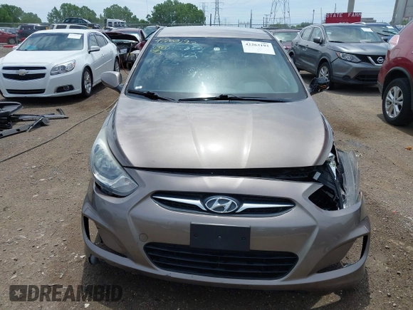 2012 Hyundai Accent SE with VIN KMHCU5AE1CU006231, listed as a IAAI auction lot 42263193 with 104,845 mi miles and . Bid and sale history available at DreamBid. Image 12.