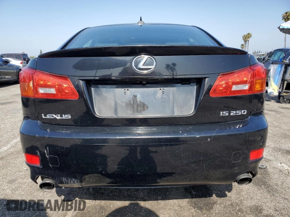 2008 Lexus IS 250 with VIN JTHBK262182063274, listed as a Copart auction lot 63342325 with 156,037 mi miles and Salvage title. Bid and sale history available at DreamBid. Image 6.