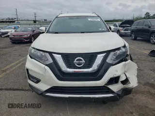 2017 Nissan Rogue SV with VIN KNMAT2MV1HP521146, listed as a Copart auction lot 57666445 with 123,010 mi miles and Salvage title. Bid and sale history available at DreamBid. Image 5.