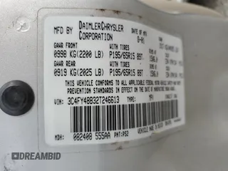 2002 Chrysler PT Cruiser z VIN 3C4FY48B32T246613, wystawiony jako Copart lot #52969915 z przebiegiem 104 273 mil mil oraz Szkoda całkowita • Salvage title. Historia ofert i sprzedaży dostępna na DreamBid. Obrazek 12.