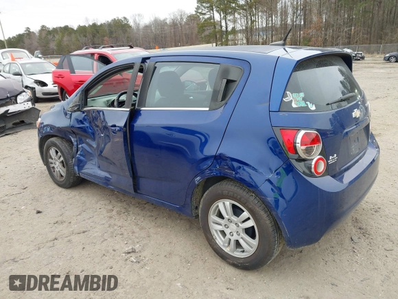 2014 Chevrolet Sonic LT with VIN 1G1JC6SB6E4134503, listed as a IAAI auction lot 41364166 with 124,225 mi miles. Bid and sale history available at carsss.com. Image 3.