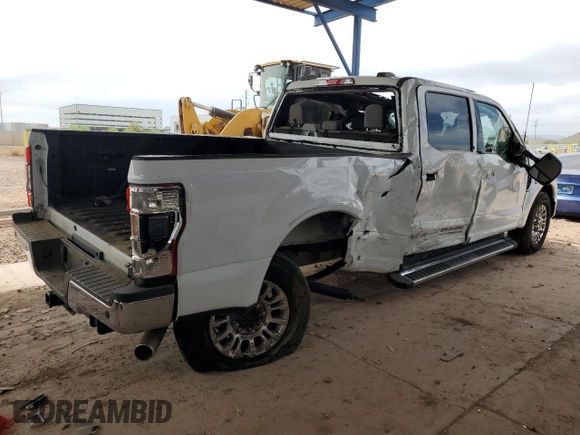2022 Ford F-250 XL with VIN 1FT7W2A6XNEE19267, listed as a Copart auction lot 58541785 with 61,490 mi miles and Non repairable. Bid and sale history available at DreamBid. Image 3.