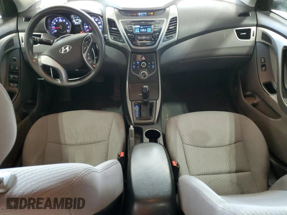 2015 Hyundai Elantra SE with VIN 5NPDH4AE7FH595940, listed as a Copart auction lot 63385525 with 187,591 mi miles and Salvage title. Bid and sale history available at DreamBid. Image 8.