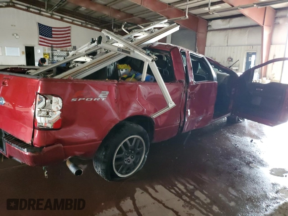 2008 Ford F-150 XL with VIN 1FTRW12W68KB29292, listed as a Copart auction lot 54947485 with Not provided miles and Clean title. Bid and sale history available at DreamBid. Image 3.