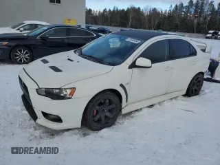 2010 Mitsubishi Lancer Evolution GSR with VIN JA32W8FV4AU604717, listed as a Copart auction lot 83896464 with 140,502 mi miles and Salvage Title. Bid and sale history available at DreamBid. Image 1.