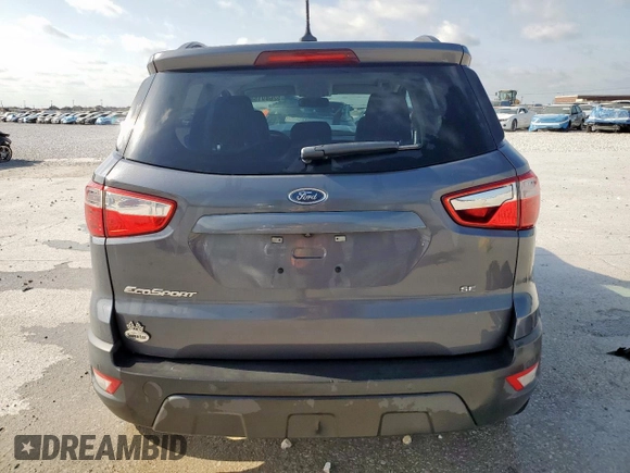 2021 Ford EcoSport SE z VIN MAJ3S2GE1MC445166, wystawiony jako Copart lot #52689155 z przebiegiem 66 281 mil mil oraz Czysty tytuł • Clean title. Historia ofert i sprzedaży dostępna na DreamBid. Obrazek 6.