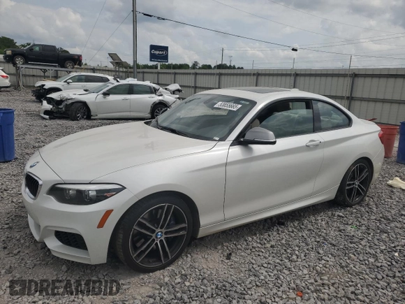 2018 BMW 2 Series M240i with VIN WBA2J5C59JVC07209, listed as a Copart auction lot 53855665 with Not Provided miles and Salvage Title. Bid and sale history available at carsss.com. Image 1.