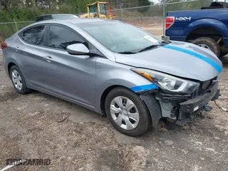 2016 Hyundai Elantra GL with VIN 5NPDH4AE9GH793579, listed as a IAAI auction lot 41786934 with 72,095 mi miles. Bid and sale history available at carsss.com. Image 1.