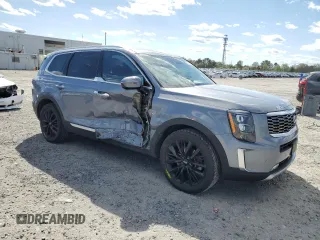 2020 Kia Telluride SX with VIN 5XYP5DHC4LG084960, listed as a Copart auction lot 53172905 with 74,757 mi miles and Salvage title. Bid and sale history available at DreamBid. Image 4.