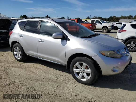 2009 Nissan Murano LE with VIN JN8AZ18W09W202473, listed as a Copart auction lot 75440644 with 187,666 mi miles and Clean Title. Bid and sale history available at carsss.com. Image 4.