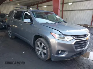 2019 Chevrolet Traverse LT Leather with VIN 1GNEVHKWXKJ290713, listed as a IAAI auction lot 41640692 with 107,624 mi miles. Bid and sale history available at carsss.com. Image 1.