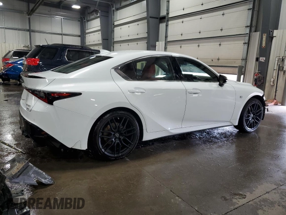 2021 Lexus IS 350 F Sport with VIN JTHGZ1E25M5019817, listed as a Copart auction lot 50634865 with 38,414 mi miles and Salvage Title. Bid and sale history available at DreamBid. Image 3.