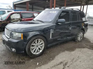 2012 Land Rover Range Rover SC Autobiography with VIN SALMP1E44CA370423, listed as a Copart auction lot 45962735 with 140,935 mi miles and Salvage title. Bid and sale history available at DreamBid. Image 1.