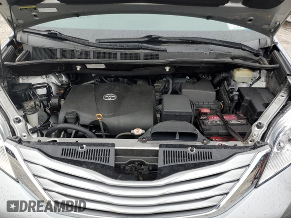 2017 Toyota Sienna LE with VIN 5TDJZ3DC5HS173988, listed as a Copart auction lot 46996375 with 67,971 mi miles and Salvage Title. Bid and sale history available at carsss.com. Image 12.