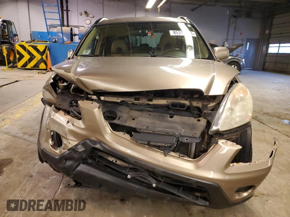2005 Honda CR-V EX SE with VIN JHLRD78955C043538, listed as a Copart auction lot 85377044 with 236,824 mi miles and Salvage Title. Bid and sale history available at carsss.com. Image 5.