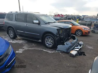 2015 Nissan Armada SV z VIN 5N1BA0ND5FN601574, wystawiony jako IAAI lot #41240197 z przebiegiem 180 008 mil mil oraz . Historia ofert i sprzedaży dostępna na DreamBid. Obrazek 1.
