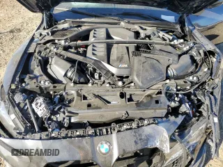 2024 BMW M4 with VIN WBS53AZ01RCP13984, listed as a Copart auction lot 75922154 with 2,904 mi miles and Salvage Title. Bid and sale history available at carsss.com. Image 13.
