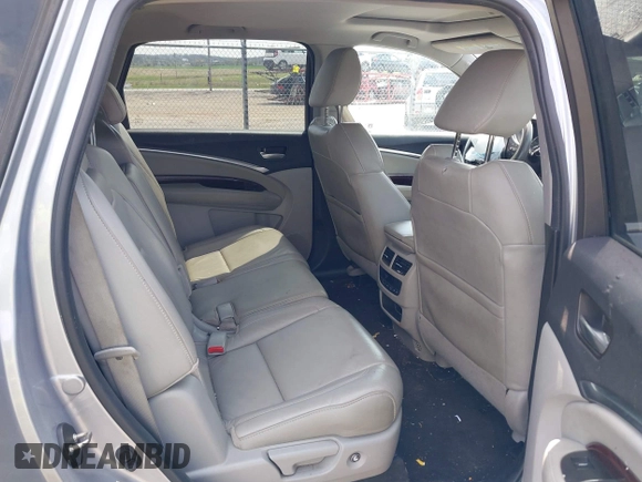 2016 Acura MDX w/Tech with VIN 5FRYD4H47GB039491, listed as a IAAI auction lot 42025711 with 124,491 mi miles. Bid and sale history available at carsss.com. Image 8.