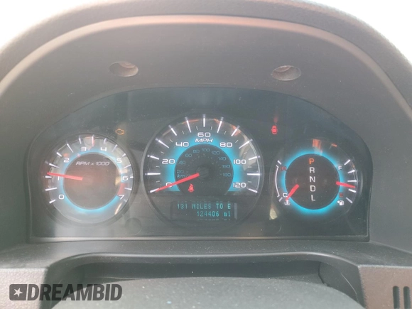 2012 Ford Fusion SE with VIN 3FAHP0HA3CR327756, listed as a Copart auction lot 58384915 with 124,406 mi miles and Salvage title. Bid and sale history available at DreamBid. Image 9.