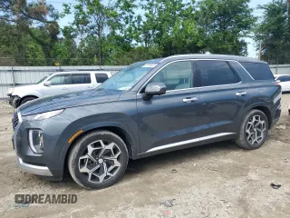 2021 Hyundai Palisade Calligraphy z VIN KM8R7DHE0MU252481, wystawiony jako Copart lot #57159625 z przebiegiem 58 886 mil mil oraz Szkoda całkowita • Salvage title. Historia ofert i sprzedaży dostępna na DreamBid. Obrazek 1.