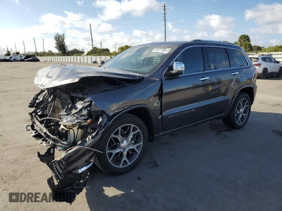 2019 Jeep Grand Cherokee Overland with VIN 1C4RJECG6KC615793, listed as a Copart auction lot 83371024 with 47,914 mi miles and Non Repairable. Bid and sale history available at carsss.com. Image 1.