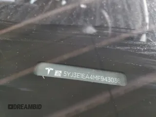 2021 Tesla Model 3 Standard Range Plus z VIN 5YJ3E1EA4MF943036, wystawiony jako Copart lot #54008355 z przebiegiem 62 981 mil mil oraz Szkoda całkowita • Salvage title. Historia ofert i sprzedaży dostępna na DreamBid. Obrazek 12.