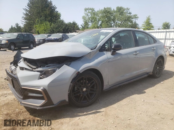 2021 Toyota Corolla SE with VIN 5YFM4MCE0MP080769, listed as a Copart auction lot 52578413 with 53,778 mi miles. Bid and sale history available at carsss.com. Image 1.