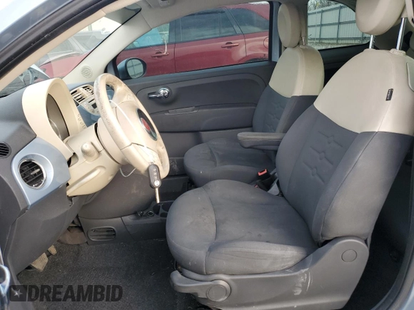 2013 FIAT 500 Pop with VIN 3C3CFFAR8DT530905, listed as a Copart auction lot 48082055 with 106,878 mi miles and Salvage Title. Bid and sale history available at carsss.com. Image 7.