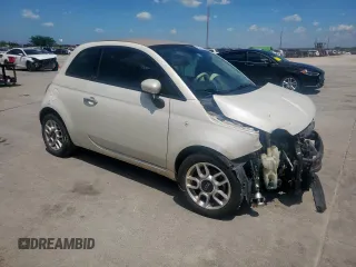 2012 FIAT 500 Pop with VIN 3C3CFFDR8CT128778, listed as a Copart auction lot 54201585 with 134,742 mi miles and Salvage title. Bid and sale history available at DreamBid. Image 4.