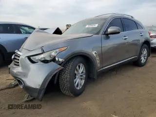 2012 Infiniti FX with VIN JN8AS1MW7CM155004, listed as a Copart auction lot 75588894 with 129,896 mi miles and Salvage Title. Bid and sale history available at DreamBid. Image 1.