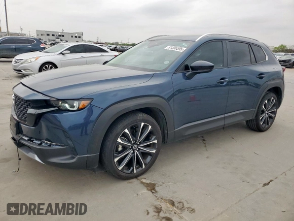 2023 Mazda CX-50 2.5 Turbo with VIN 7MMVABXY4PN148160, listed as a Copart auction lot 51306595 with 36,622 mi miles and Salvage title. Bid and sale history available at DreamBid. Image 1.