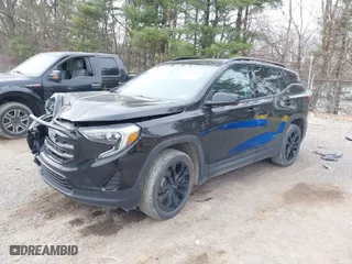 2019 GMC Terrain SLE with VIN 3GKALTEV1KL386679, listed as a IAAI auction lot 41822250 with 77,637 mi miles. Bid and sale history available at carsss.com. Image 2.