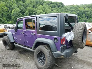 2018 Jeep Wrangler JK Unlimited Sport S with VIN 1C4BJWDG7JL882381, listed as a Copart auction lot 62986194 with 97,107 mi miles and Salvage Title. Bid and sale history available at carsss.com. Image 2.