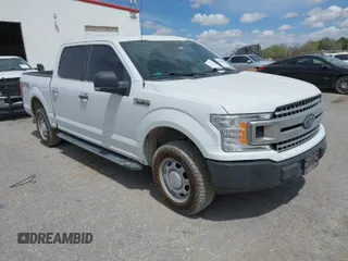 2018 Ford F-150 XL with VIN 1FTEW1EG1JFD55211, listed as a IAAI auction lot 41880876 with 168,646 mi miles. Bid and sale history available at carsss.com. Image 1.