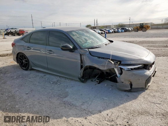 2025 Honda Civic Sedan Sport with VIN 2HGFE2F53SH514371, listed as a Copart auction lot 50606985 with 12,239 mi miles and Salvage Title. Bid and sale history available at carsss.com. Image 4.