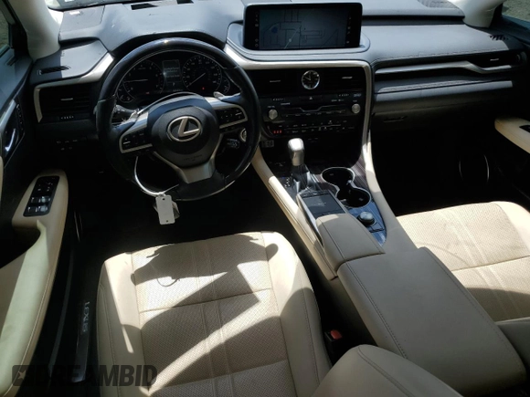 2021 Lexus RX 350 with VIN 2T2JZMDA7MC303675, listed as a Copart auction lot 57057835 with 66,643 mi miles and Salvage title. Bid and sale history available at DreamBid. Image 8.