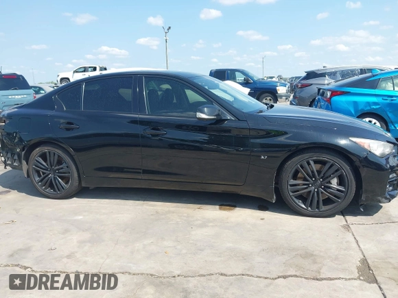 2014 Infiniti Q50 Sport with VIN JN1BV7AP0EM678832, listed as a IAAI auction lot 42370598 with 126,871 mi miles and . Bid and sale history available at DreamBid. Image 14.