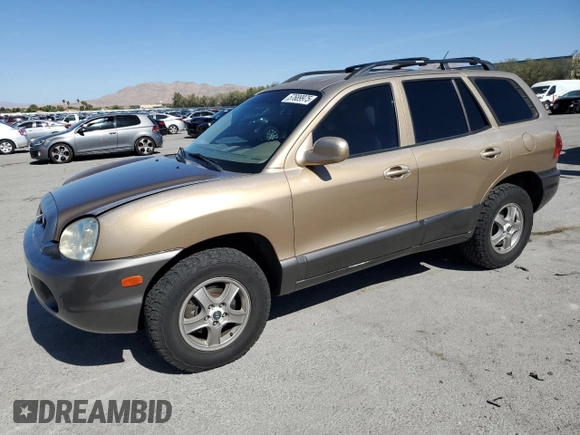 2004 Hyundai Santa Fe GLS with VIN KM8SC73D94U750594, listed as a Copart auction lot 57689975 with 148,675 mi miles and Salvage title. Bid and sale history available at DreamBid. Image 1.