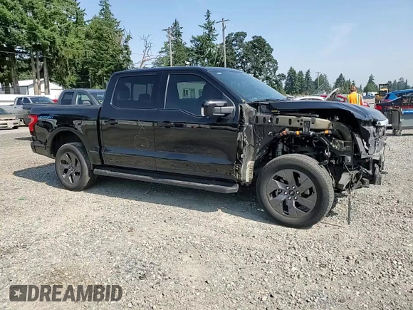 2023 Ford F-150 Lightning Pro with VIN 1FTVW1EV5PWG63666, listed as a Copart auction lot 60998415 with 35,089 mi miles and Salvage title. Bid and sale history available at DreamBid. Image 14.