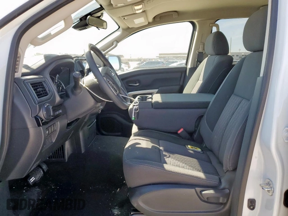 2024 Nissan Titan SV with VIN 1N6AA1ECXRN112621, listed as a Copart auction lot 47755875 with 9,298 mi miles and Salvage title. Bid and sale history available at DreamBid. Image 7.