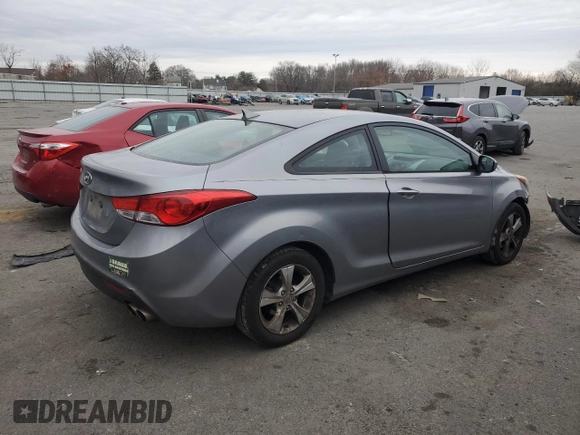 2013 Hyundai Elantra Coupe GS PZEV with VIN KMHDH6AE0DU013588, listed as a Copart auction lot 83197674 with 155,629 mi miles and Salvage Title. Bid and sale history available at carsss.com. Image 3.