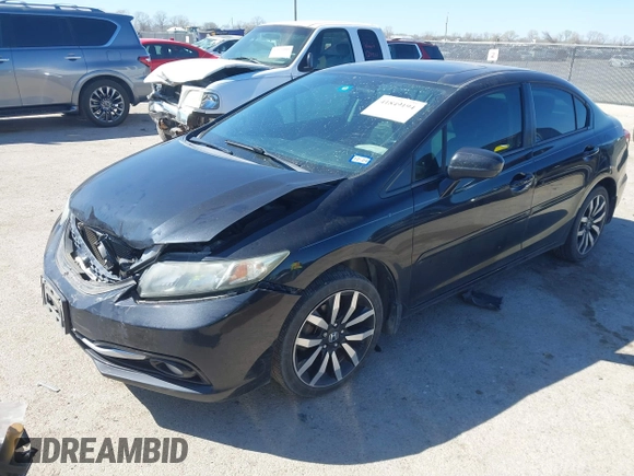 2015 Honda Civic Sedan EX-L with VIN 2HGFB2F90FH546082, listed as a IAAI auction lot 41849194 with 121,161 mi miles. Bid and sale history available at carsss.com. Image 17.