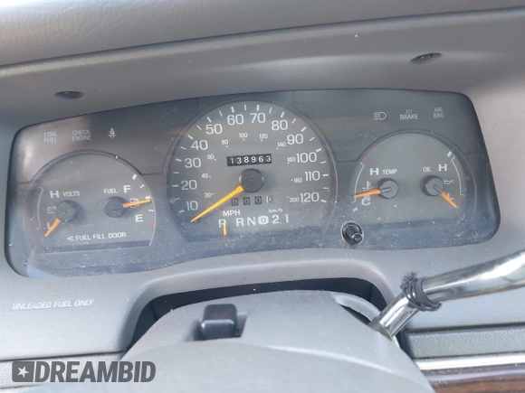 1996 Mercury Grand Marquis GS with VIN 2MELM74W8TX697141, listed as a IAAI auction lot 42082750 with 138,963 mi miles and . Bid and sale history available at DreamBid. Image 7.