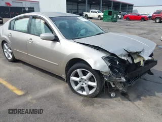 2005 Nissan Maxima SL with VIN 1N4BA41E45C840348, listed as a IAAI auction lot 42038531 with 89,788 mi miles and . Bid and sale history available at DreamBid. Image 1.