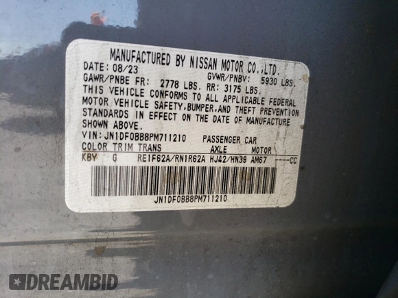 2023 Nissan ARIYA Evolve+ z VIN JN1DF0BB8PM711210, wystawiony jako Copart lot #50689225 z przebiegiem 37 559 mil mil oraz Szkoda całkowita • Salvage title. Historia ofert i sprzedaży dostępna na DreamBid. Obrazek 16.