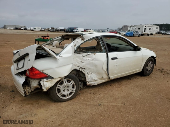 2004 Honda Civic VP with VIN 1HGEM22184L018716, listed as a Copart auction lot 43694793 with 132,119 mi miles and Non Repairable. Bid and sale history available at carsss.com. Image 3.